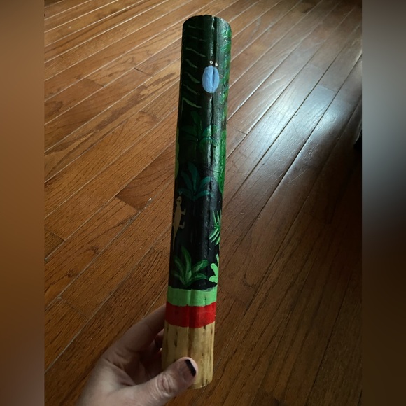 Chilean RAINSTICK. Painted with Bright Colors Plants and Animals! - Picture 5 of 6